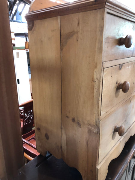Antique Rustic Pine Chest of Drawers