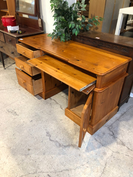 Solid Pine Pedestal Desk