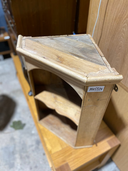 Rustic Pine Corner Shelf