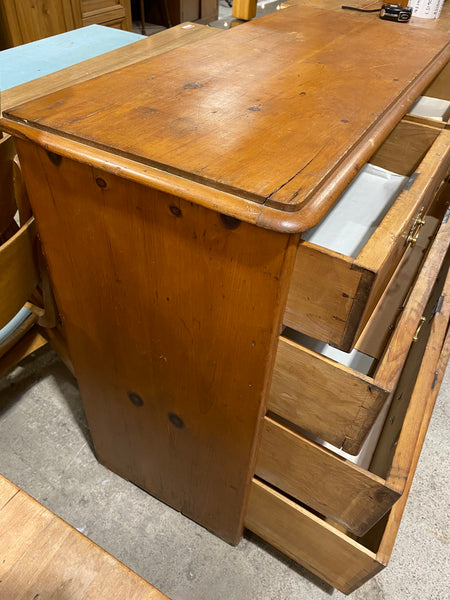Rustic Pine Chest of Drawers