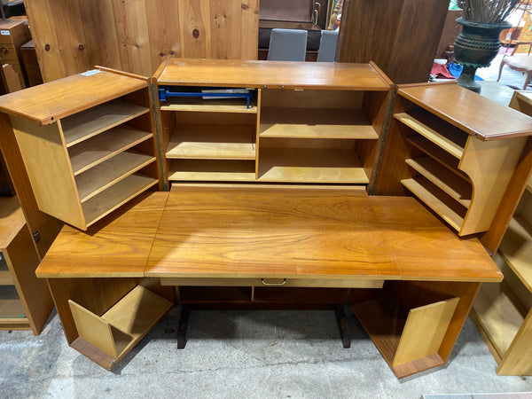 Mid Century Teak Magic Box Desk