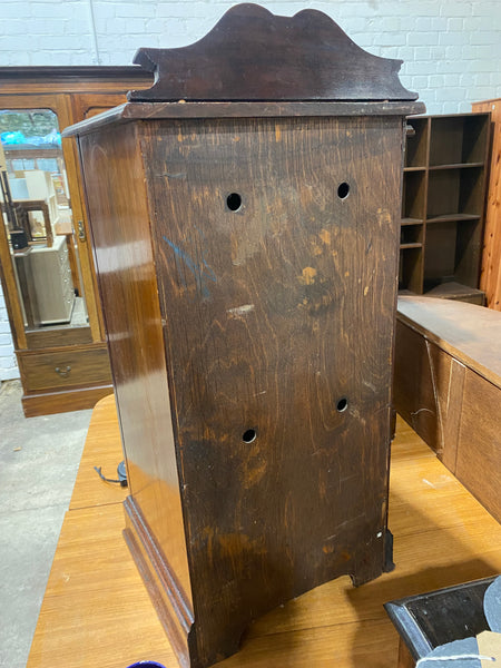 Victorian Pot Cupboard with Gallery Back