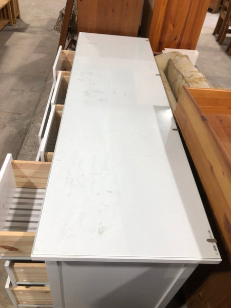Large White Chest of Drawers - REF