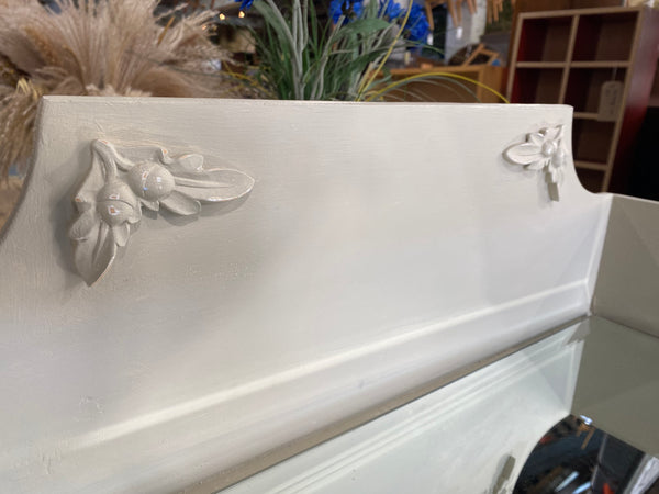 Painted Pine Console Table / Washstand with Mirrored Top