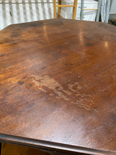Octagonal Oak Side Table