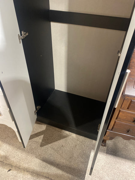 Black Gloss Double Wardrobe