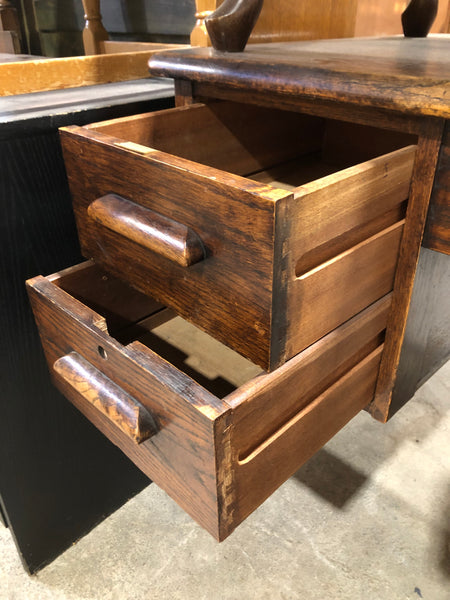 Vintage Oak Teachers Desk