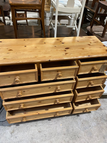 Large Pine chest of drawers