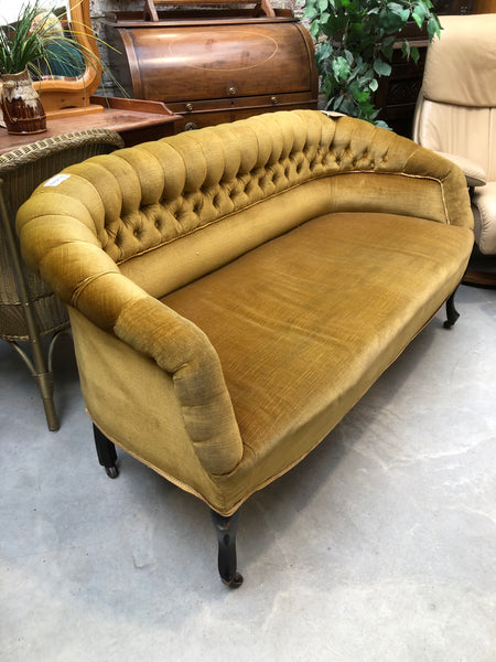 GHC - 19th Century Mustard Button Back Sofa