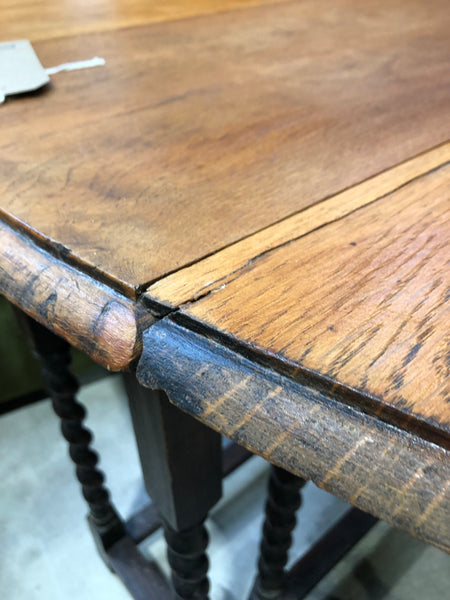 Small Barley Twist Gateleg Side Table