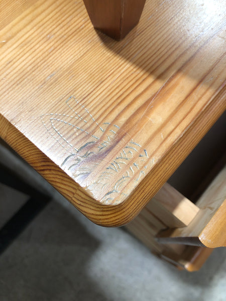 Pine 3 Drawer Desk