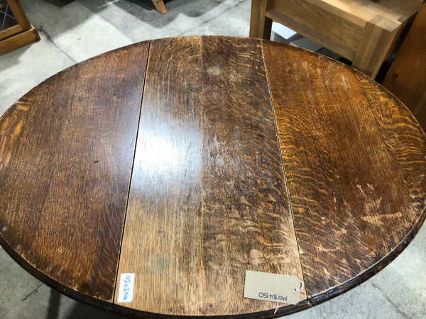 Stained Oak Drop Leaf Gateleg Table