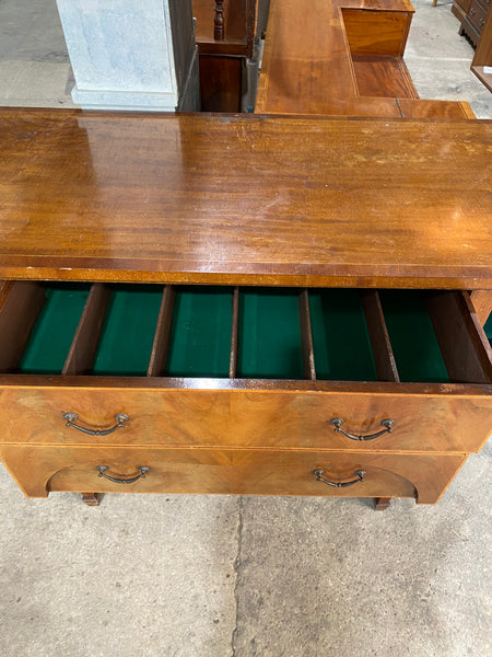 Large Antique Bow Front Sideboard