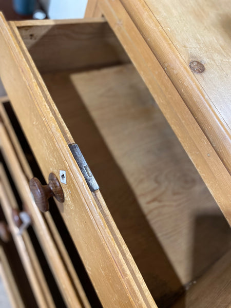 Large Rustic Pine Chest of Drawers