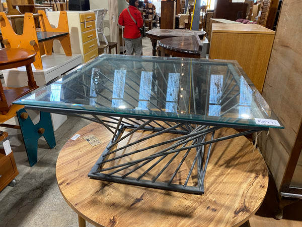 Glass Topped Coffee Table