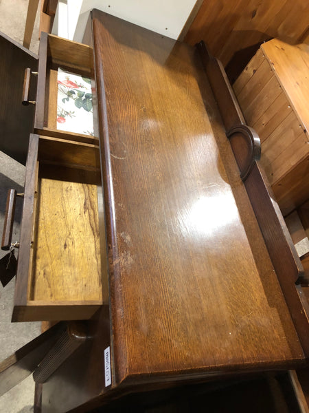 Vintage Art Deco Oak Compact Sideboard