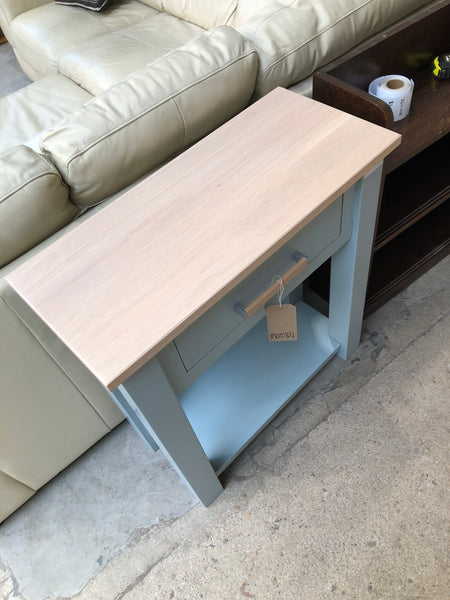 GHC - Cotswold Company Blue Oak Top Console Table