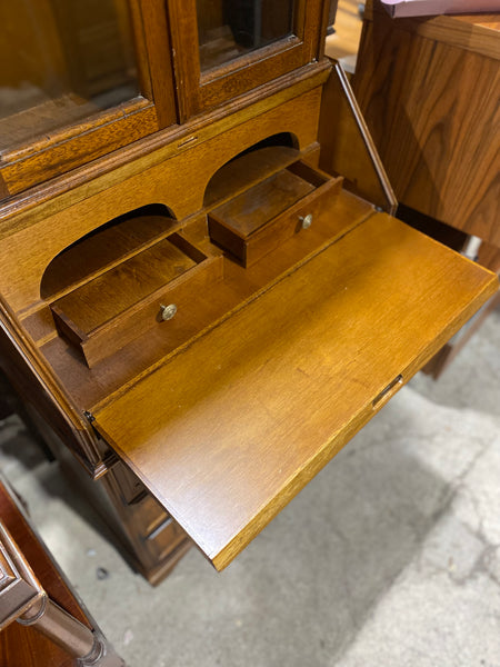 Narrow Bureau & Display Cabinet