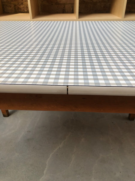 GHC - Mid Century Style Gingham Top Kitchen Table