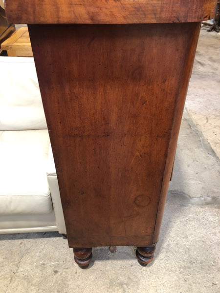 Victorian Mahogany & Walnut Bowfront Chest of Drawers