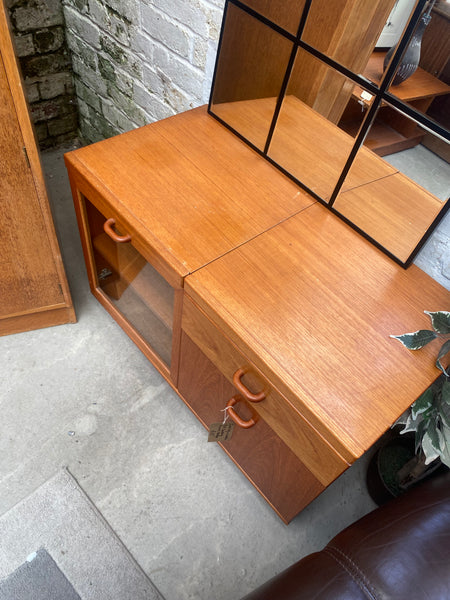 Mid Century Teak Record Cupboard