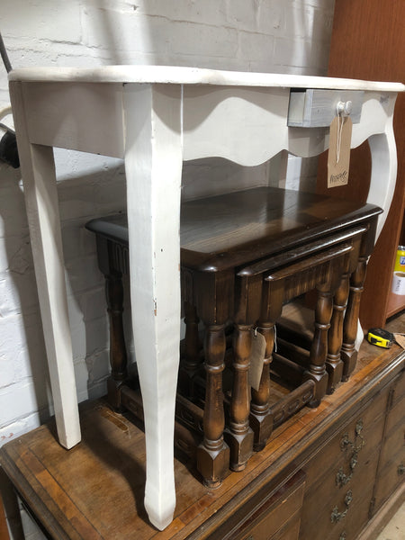 Painted White Console Table