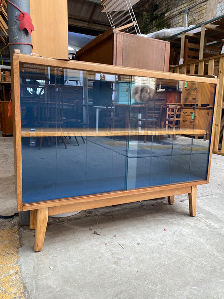 Small Vintage Glazed Bookcase