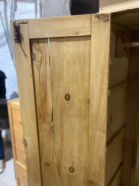 Rustic Pine Wardrobe