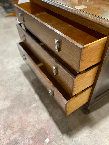 Art Deco Oak Dressing Chest