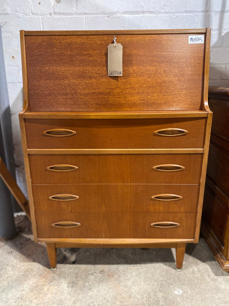 Vintage Mid Century Jentique Teak Writing Bureau