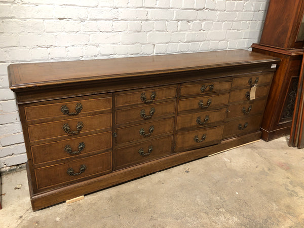 Large Antique Sideboard with False Drawers