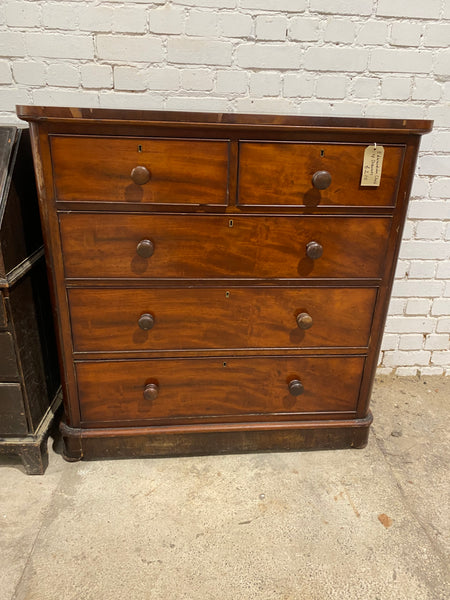 Edwardian Solid Wood Chest of Drawers