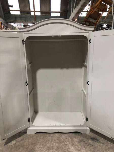 French Style Grey Double Wardrobe