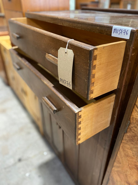 Vintage Oak Linen Cupboard