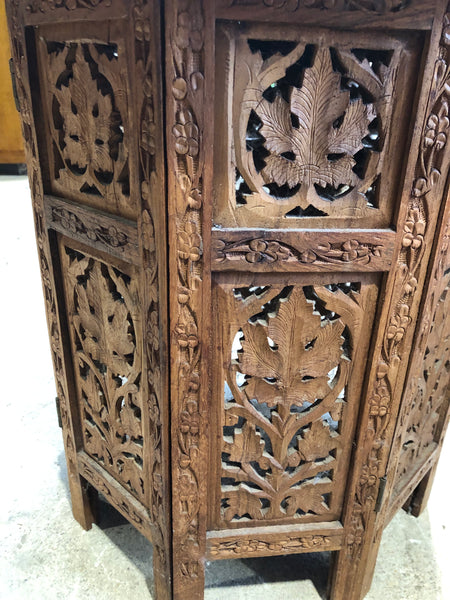 Antique Carved Hardwood Eastern Side Table