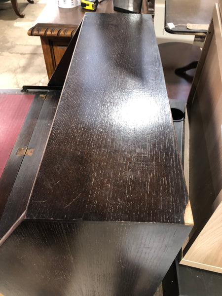 Vintage Dark Oak Bureau