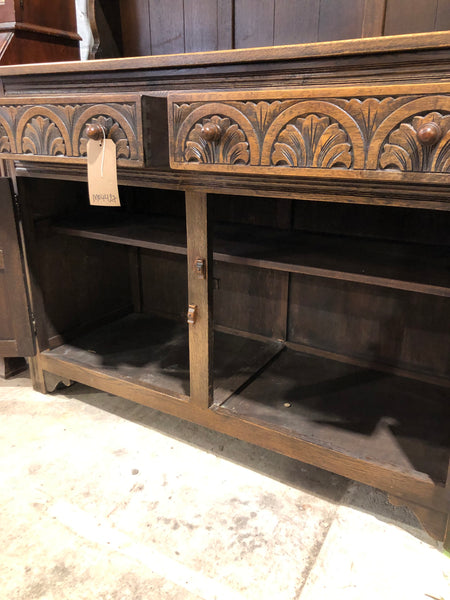 Carved Detail Oak Welsh Dresser