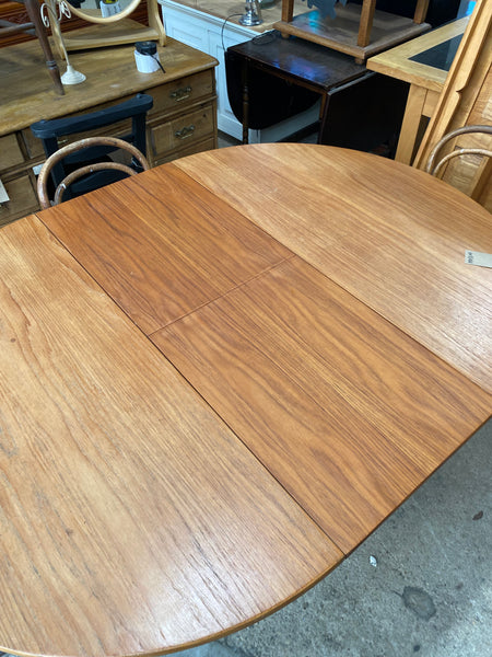 Painted Teak Mid Century Ext. Dining Table