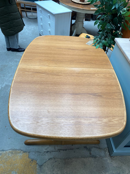 Danish Teak Extending Dining Table by Skovby