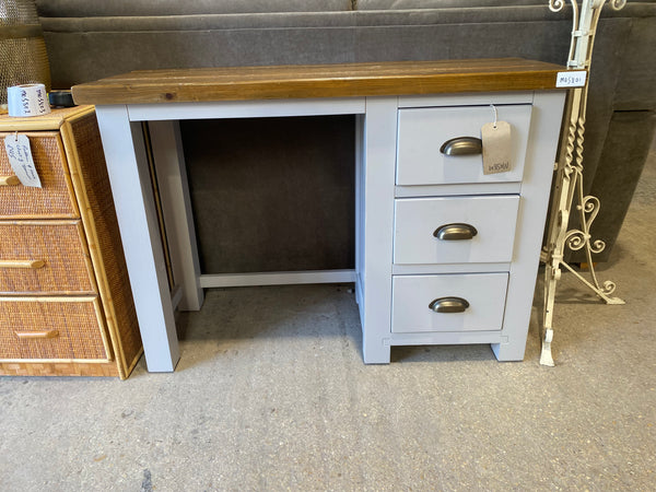 Grey Painted Wooden Top Desk