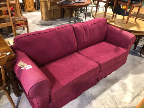 Red 3 Seater Sofa - REF