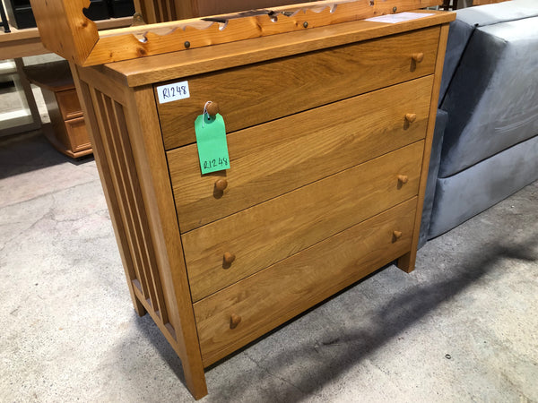 REF - Oak Chest of Drawers