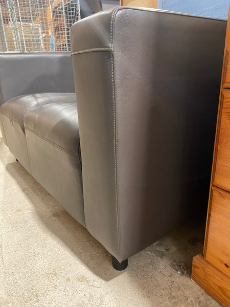 REF - Compact Faux Leather Sofa