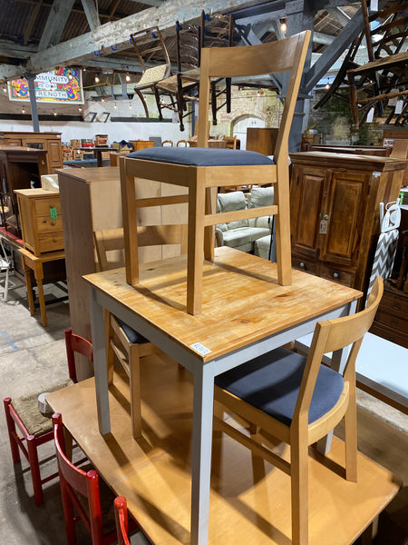 REF - Small Dining Table & 3 Chairs