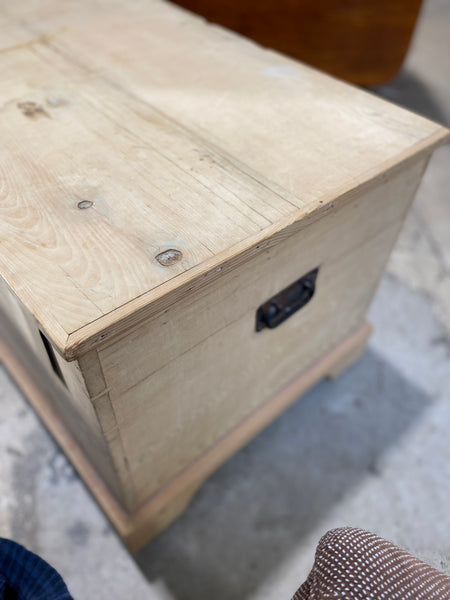 Rustic Pine Blanket Box