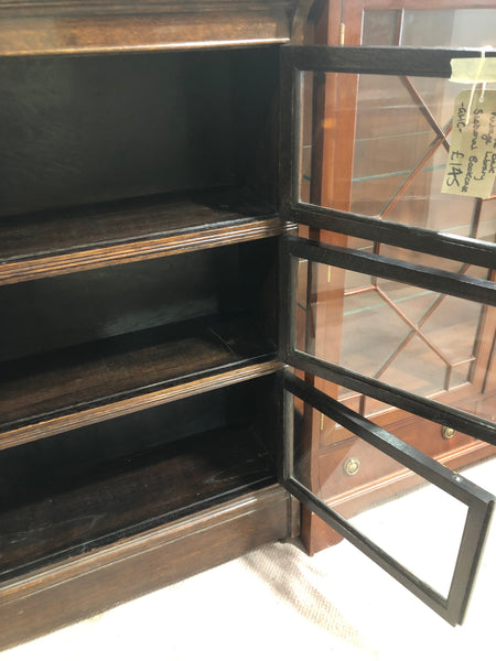 GHC- Dark Oak Vintage Library Sectional Bookcase