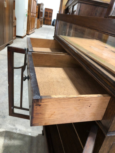 Antique Display Cabinet with Inlay Detail