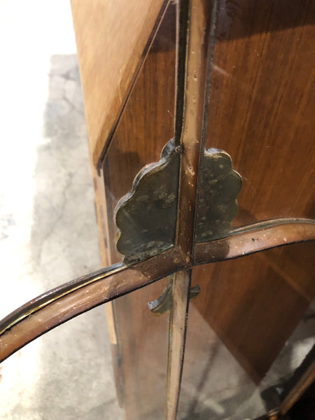Antique Mahogany Glass Display Cabinet
