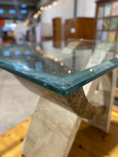 GHC - Vintage Tiled Marble Side Table By Tsaro