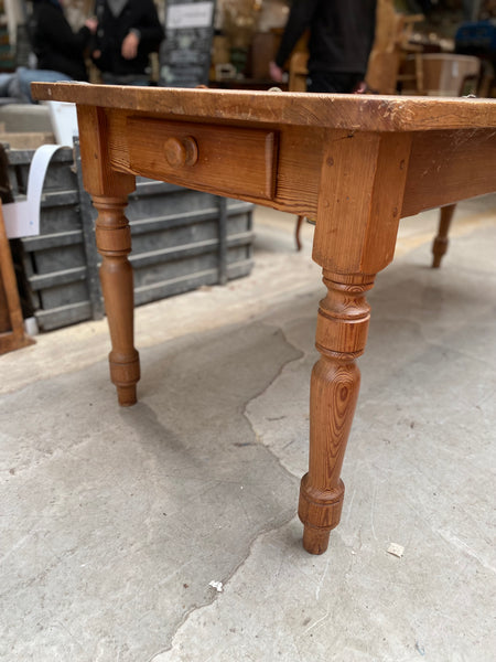 GHC - Large Solid Pine Farmhouse Table with Drawers